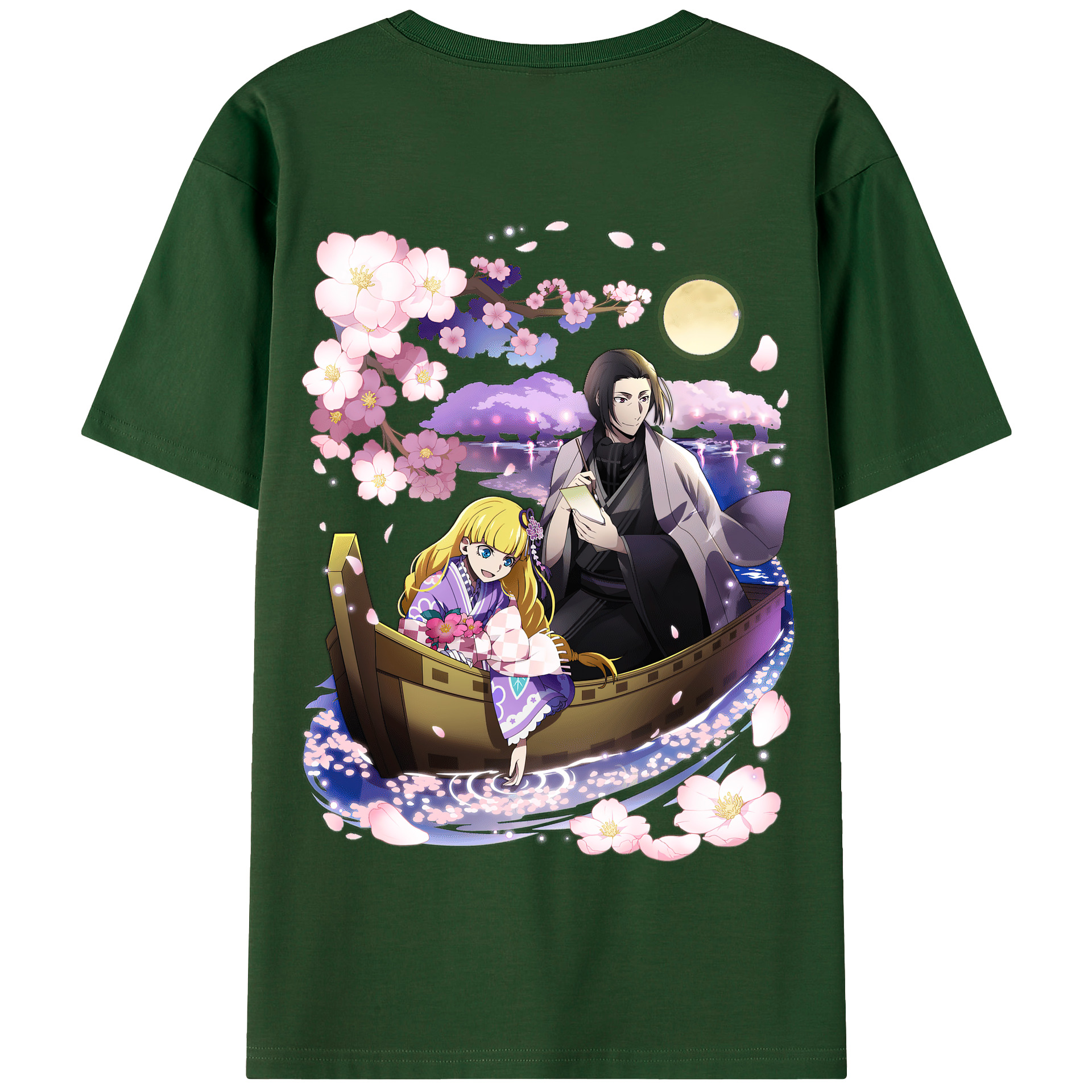 （画像用） 文豪ストレイドッグス Bungo Stray Dogs 綿100％半袖Tシャツ（背面プリント）